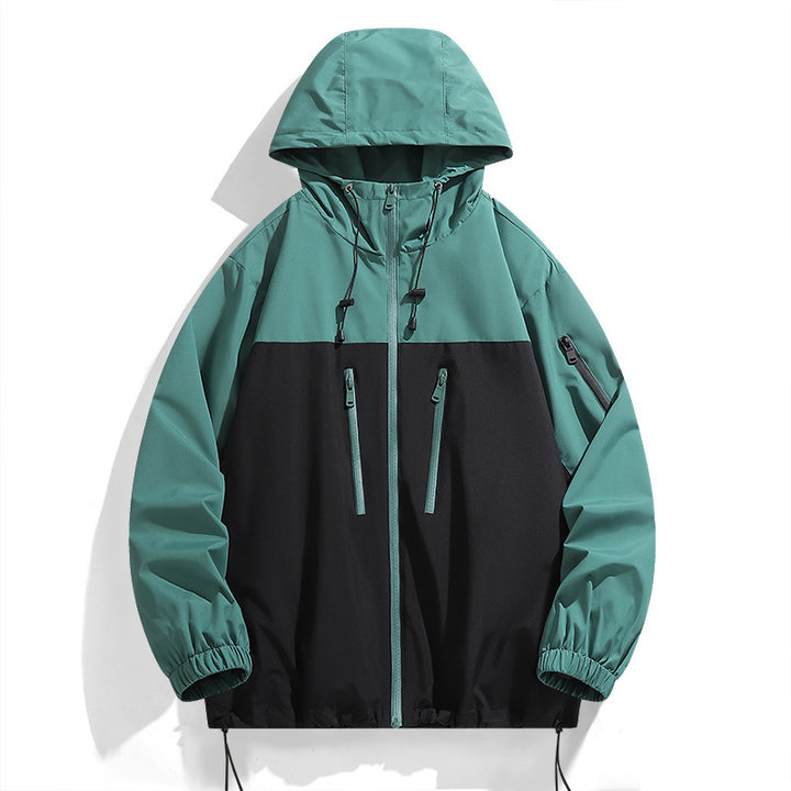 Damen Multifunktionale Windjacke mit verstellbarer Kapuze und sportlichem Design Drune