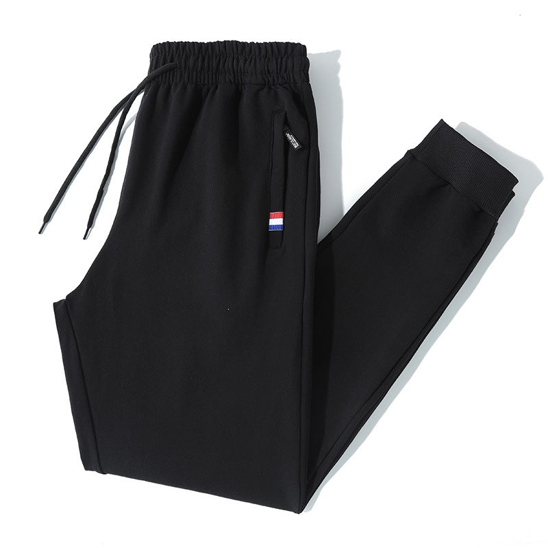 Herren Tapered-Jogginghose mit Tunnelzug, Reißverschlusstasche & Rippbündchen Drune