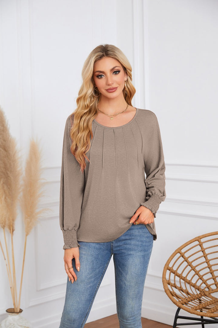 Damen Elegantes und lässiges Longsleeve-Shirt Drune