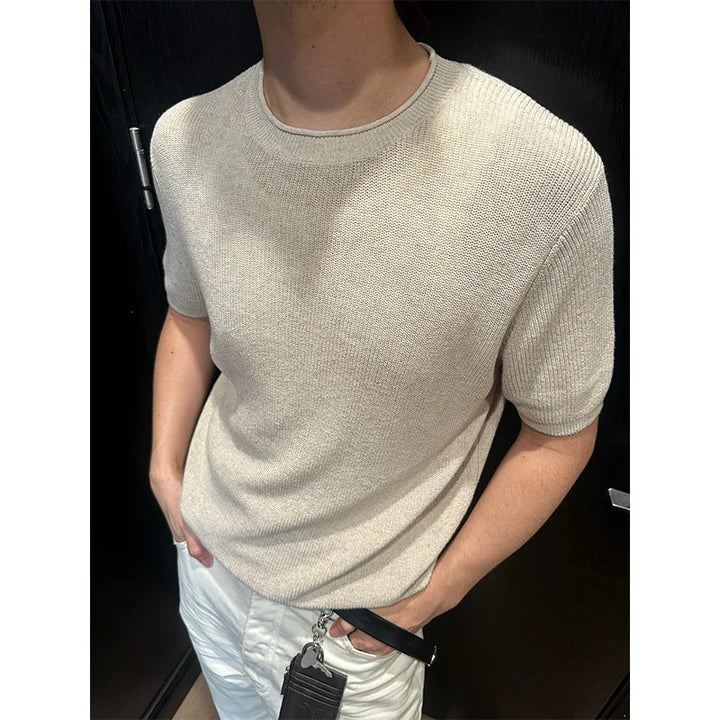 Herren Kurzarm Strickoberteil Drune