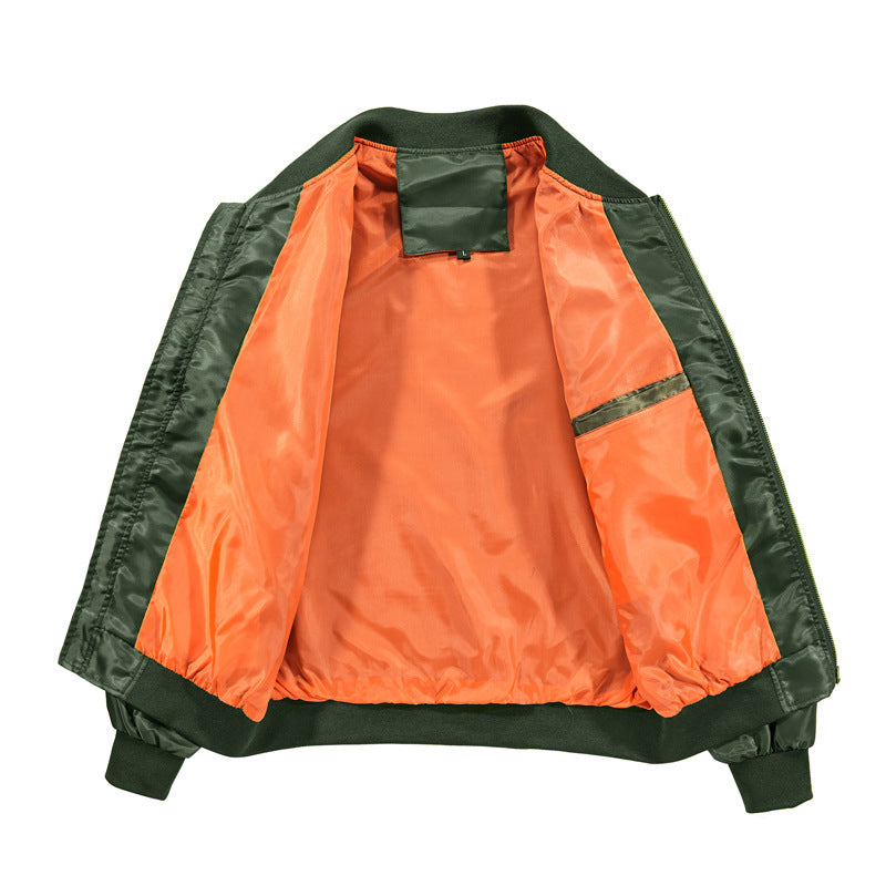 Herren leichter Pilotenbomber mit kontrastfutter und Ärmel‑Utilitytasche Drune