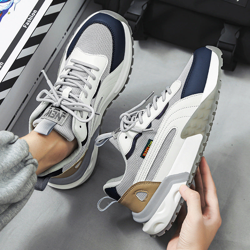 Herren Retro-Outdoor-Sneaker mit profiliertem Trail-Laufsohle und atmungsaktivem Mesh Drune