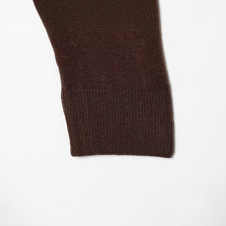 Damen Kurze Feinstrick-Cardigan mit Rundhals, Brusttasche und Rippbündchen Drune