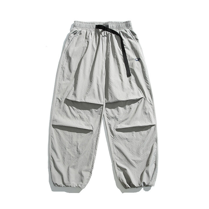 Unisex Leichte Ripstop-Cargo-Hose mit mehreren Pattentaschen und elastischem Saum Drune