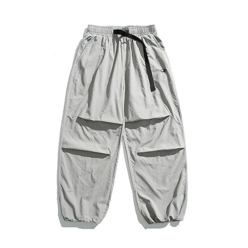 Unisex Leichte Ripstop-Cargo-Hose mit mehreren Pattentaschen und elastischem Saum Drune