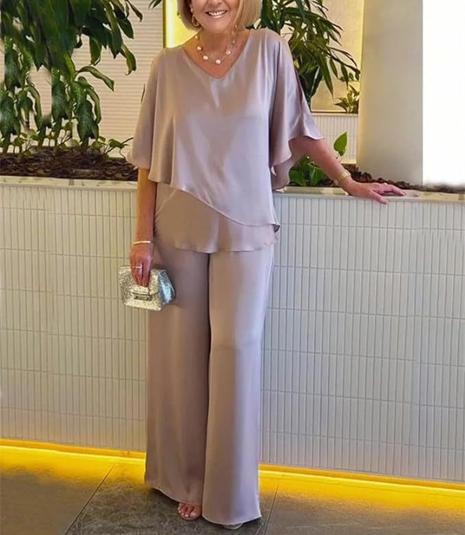 Damen Jumpsuit mit elegantem Layering und großzügigem Schnitt Drune