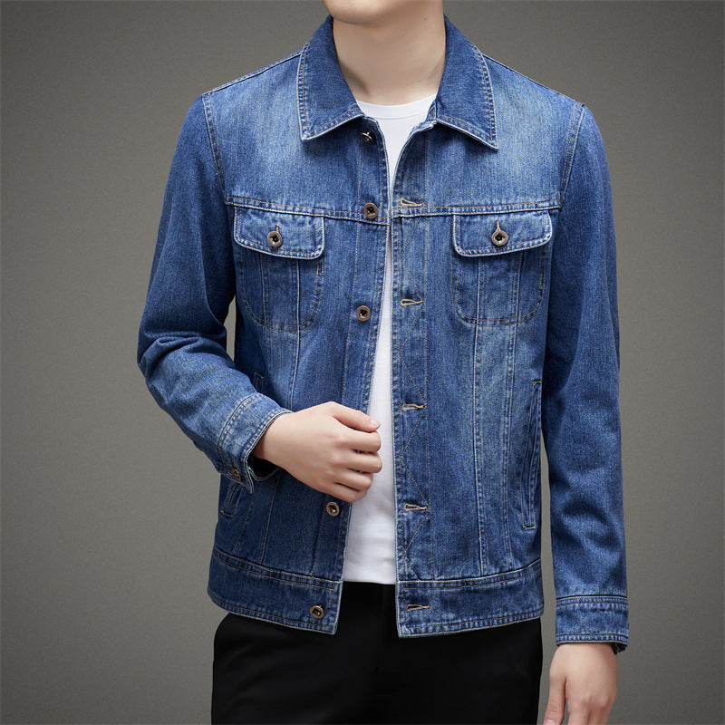 Herren Jeansjacke mit funktionalen Taschen und klassischem Schnitt Drune