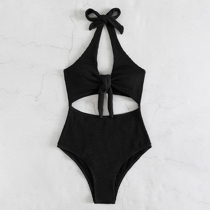 Damen Hochgeschnittener Cut-Out Badeanzug Drune