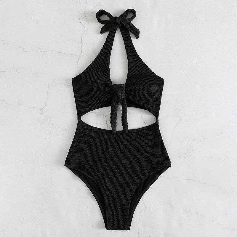 Damen Hochgeschnittener Cut-Out Badeanzug Drune