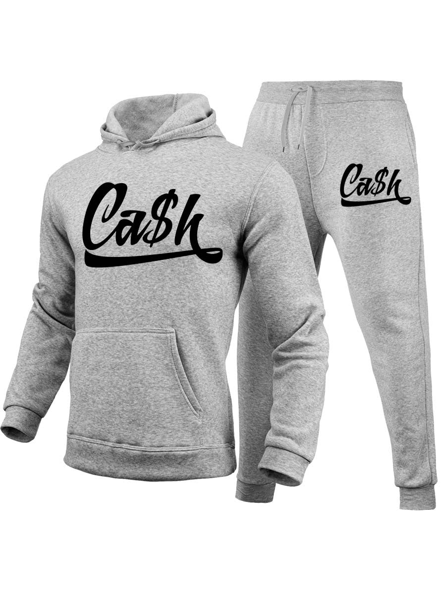 Damen Sportliches Hoodie und Jogginghose Set mit auffälligem Schriftzug Drune