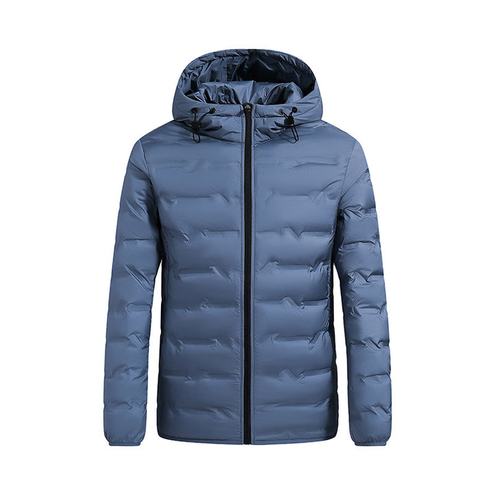 Herren ultraleichte gesteppte Daunenjacke mit Kapuze Drune