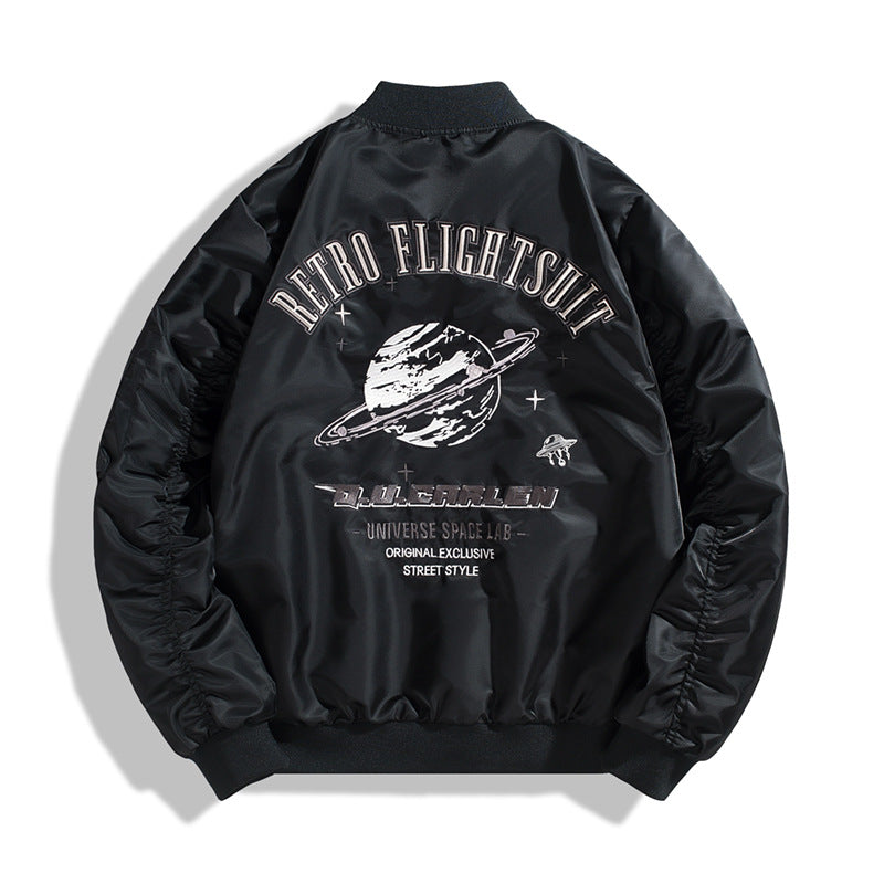Herren Sportliche Bomberjacke mit stylischen Patches Drune