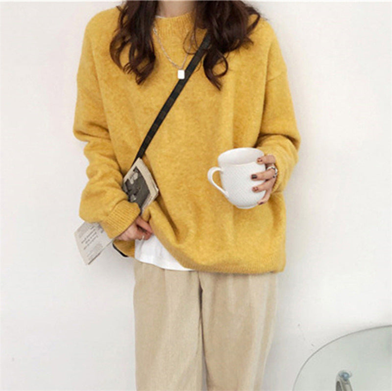Damen lässiger Pullover im Oversized-Stil Drune