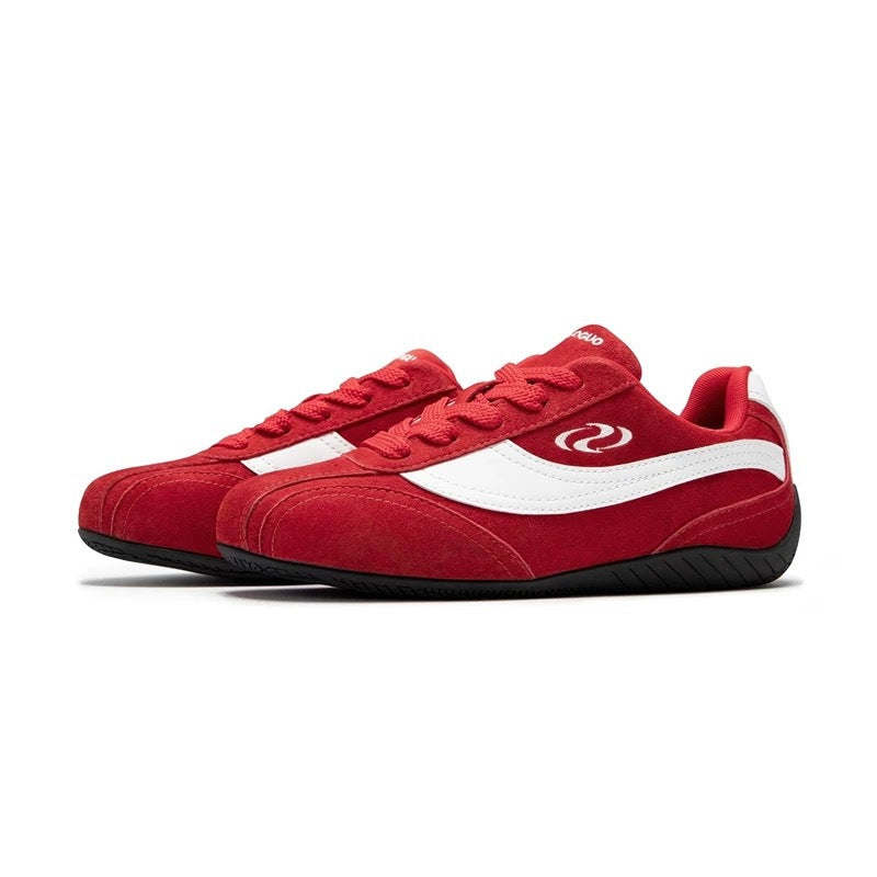 Damen Komfortable Sneakers mit atmungsaktiver Wildleder-Oberfläche und rutschfester Sohle Drune