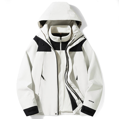 Damen multifunktionale Softshelljacke mit herausnehmbarem Fleecefutter, winddichter Außenhülle und verstellbarer Kapuze Drune