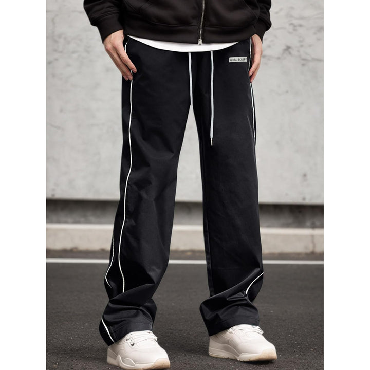 Herren Sportliche Freizeithose mit seitlichen Kontraststreifen Drune