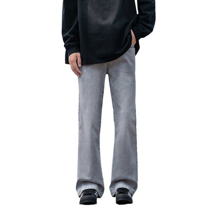 Herren Weit geschnittene Vintage-Denim-Jeans mit ausgestelltem Bein Drune