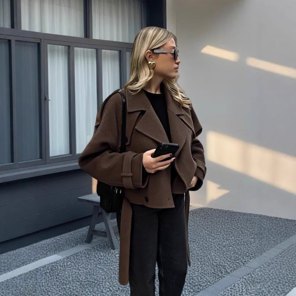 Damen Elegante und lässige Wolljacke Drune