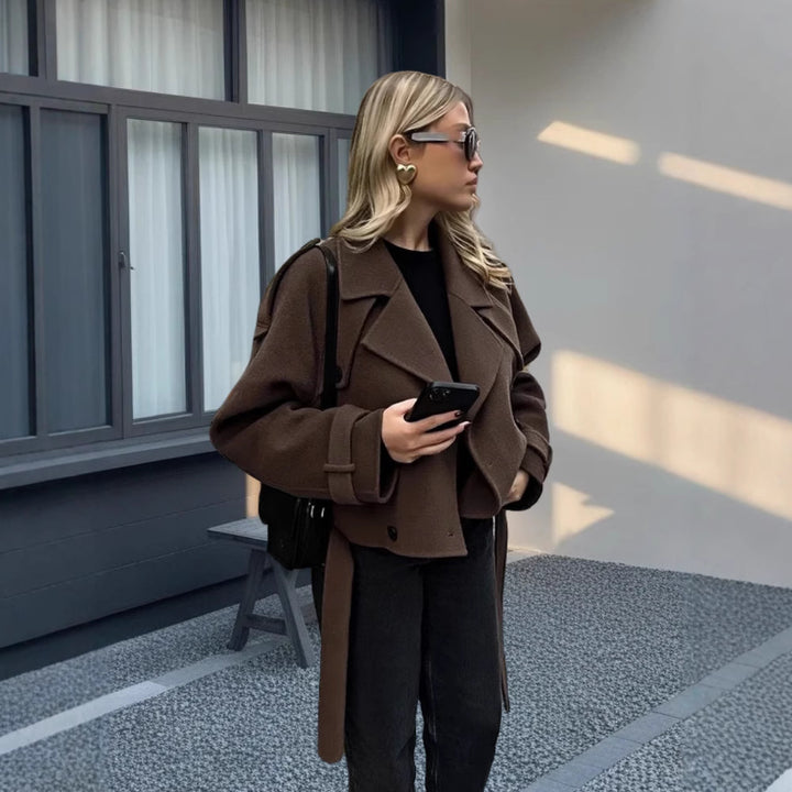 Damen Elegante und lässige Wolljacke Drune