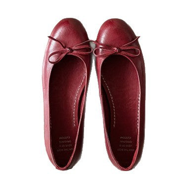 Damen Ballerinas aus hochwertigem Leder mit zierlichem Schleifenakzent Drune