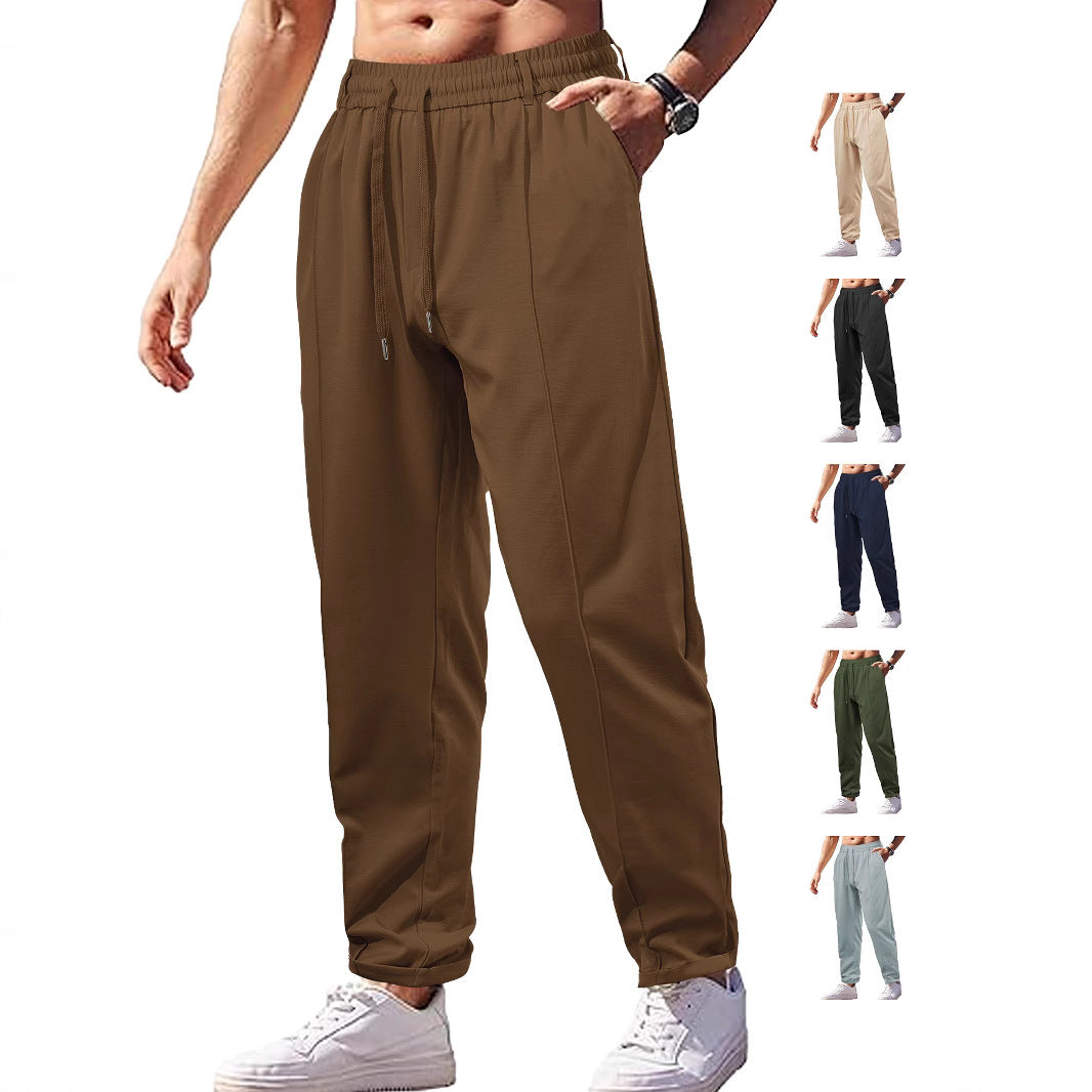 Damen Leichte Relaxhose mit elastischem Bund, geradem Schnitt & aufgesetzter Gesäßtasche Drune