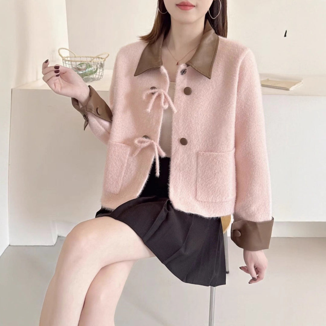 Damen Moderne Kuschelige Strickjacke Drune