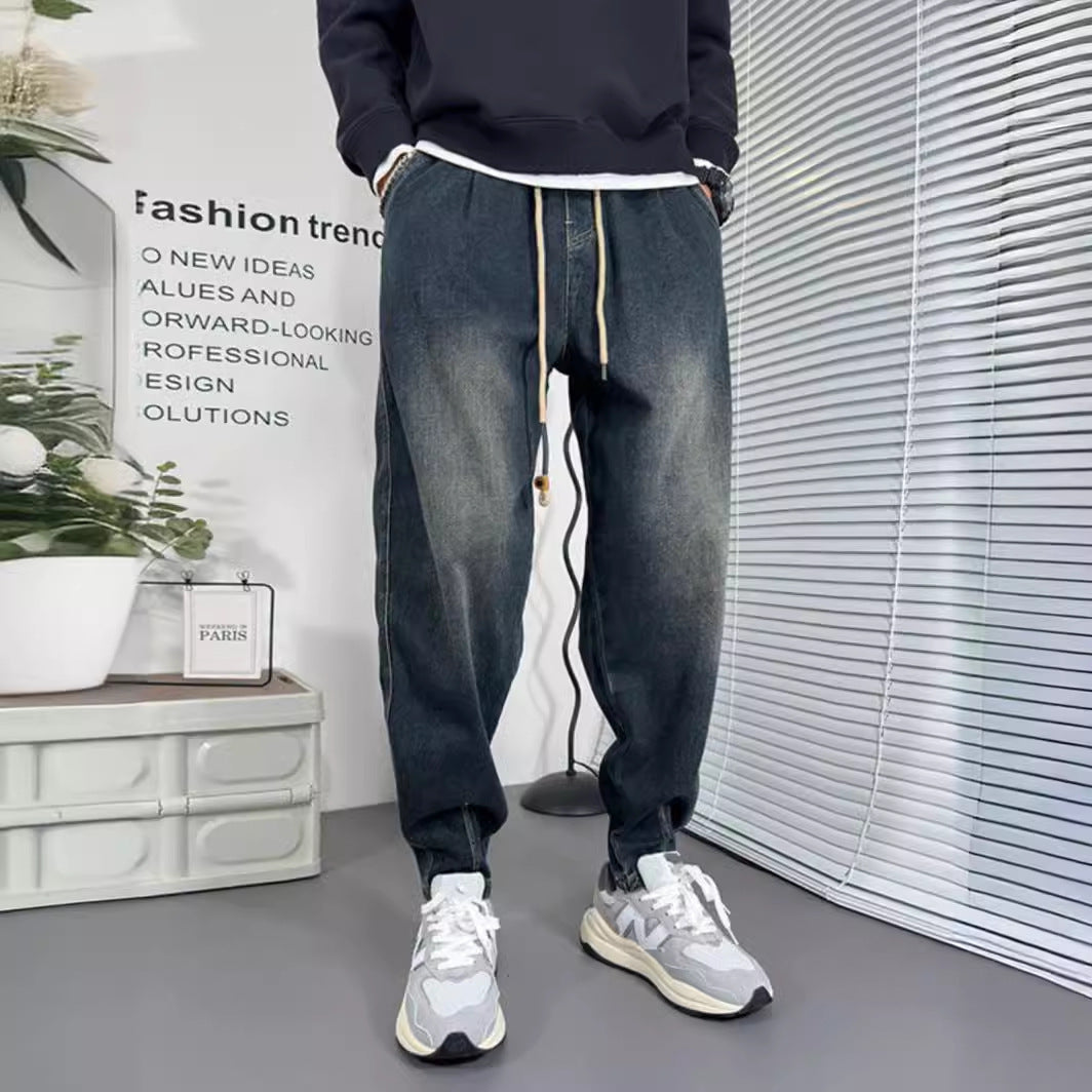 Herren Einzigartige Ripped Denim Jeans Drune