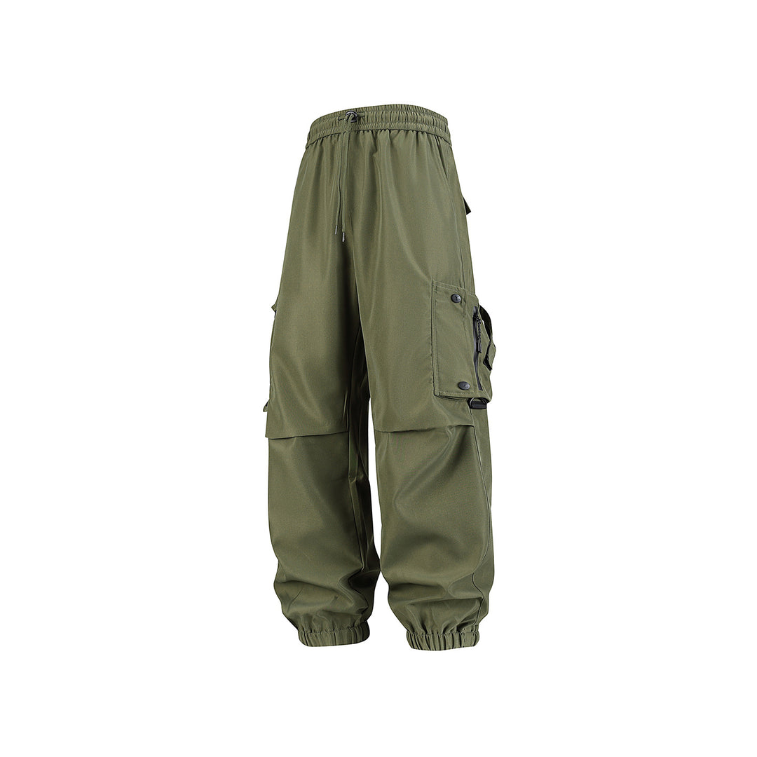 Herren Weite Technical‑Cargo‑Jogger mit elastischem Tunnelzugbund, Multifunktions‑Cargotaschen und verstellbaren Beinabschlüssen Drune