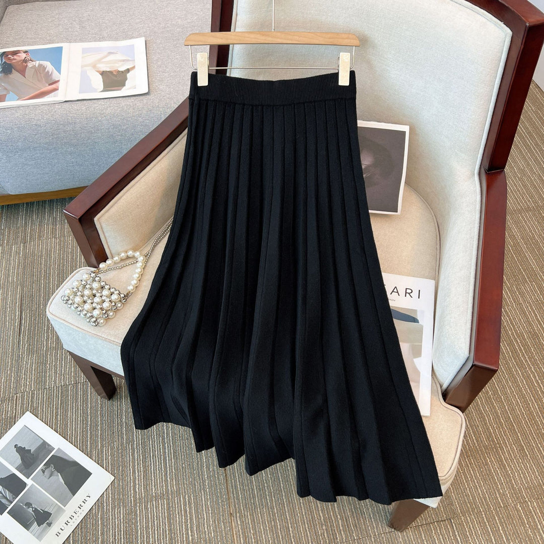 Damen Plissierter Maxi-Rock mit elegantem Design Drune