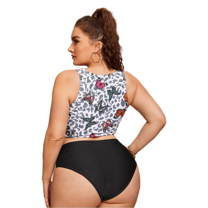 Damen Crop-Bikini-Oberteil mit modischem Bindedesign Drune