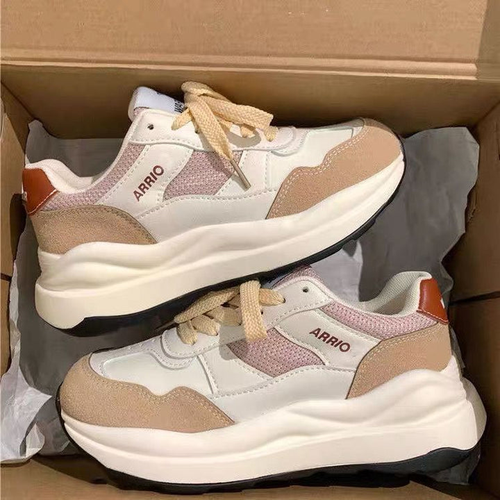 Damen Sportliche Chunky Sneakers mit gepolsterter Innensohle und atmungsaktivem Obermaterial Drune