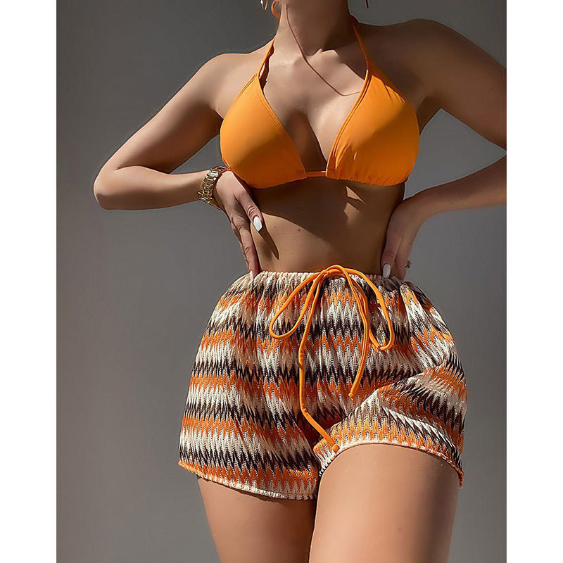 Damen Bikini-Set mit modischem Spitzenmuster Drune