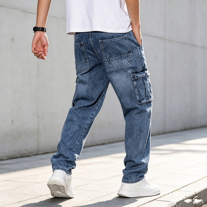 Herren Utility Cargo-Jeans Drune
