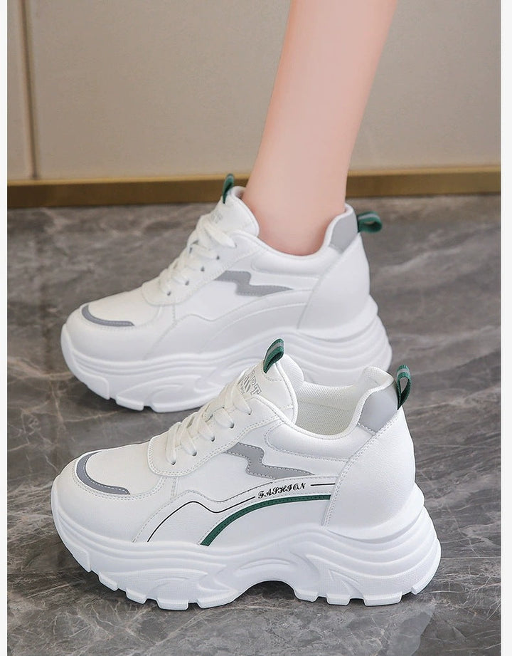 Damen Chunky Sneakers mit atmungsaktivem Obermaterial und dämpfender Laufsohle Drune