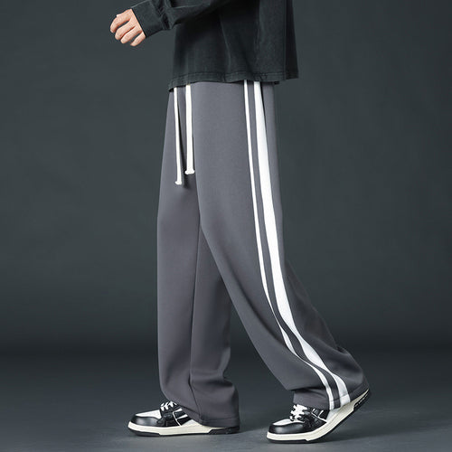 Herren Sportliche Relaxed Fit Jogginghose mit seitlichen Streifen