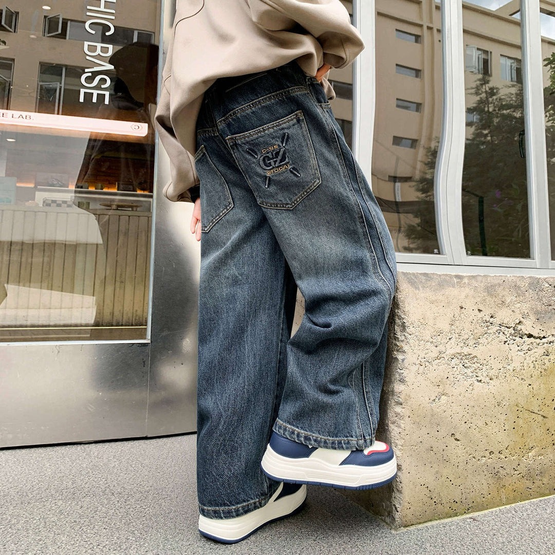 Unisex weite Cargo-Jeans im Streetwear-Style Drune