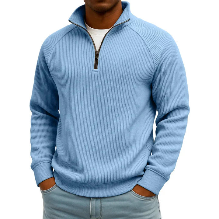 Herren Komfortabler Pullover mit Stehkragen Drune