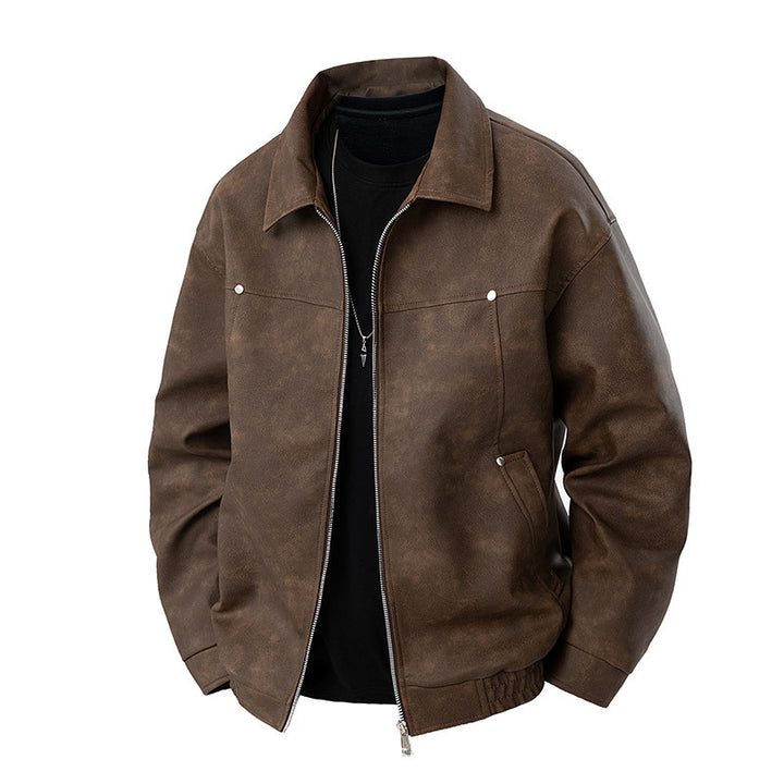 Herren Modische Wildlederjacke Drune