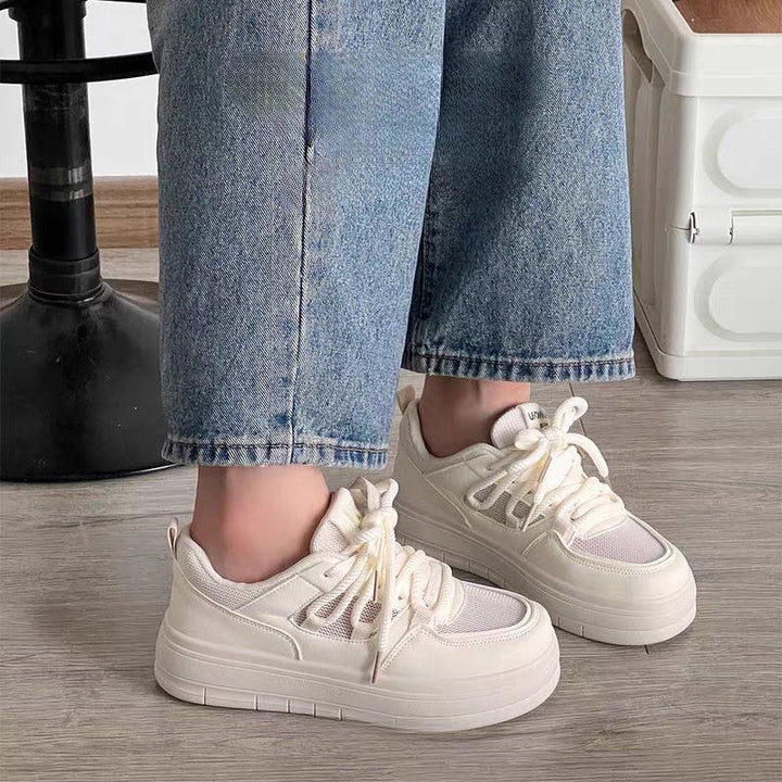 Damen Chunky Sneakers mit atmungsaktiver Textiloberfläche und stabiler Sohle Drune