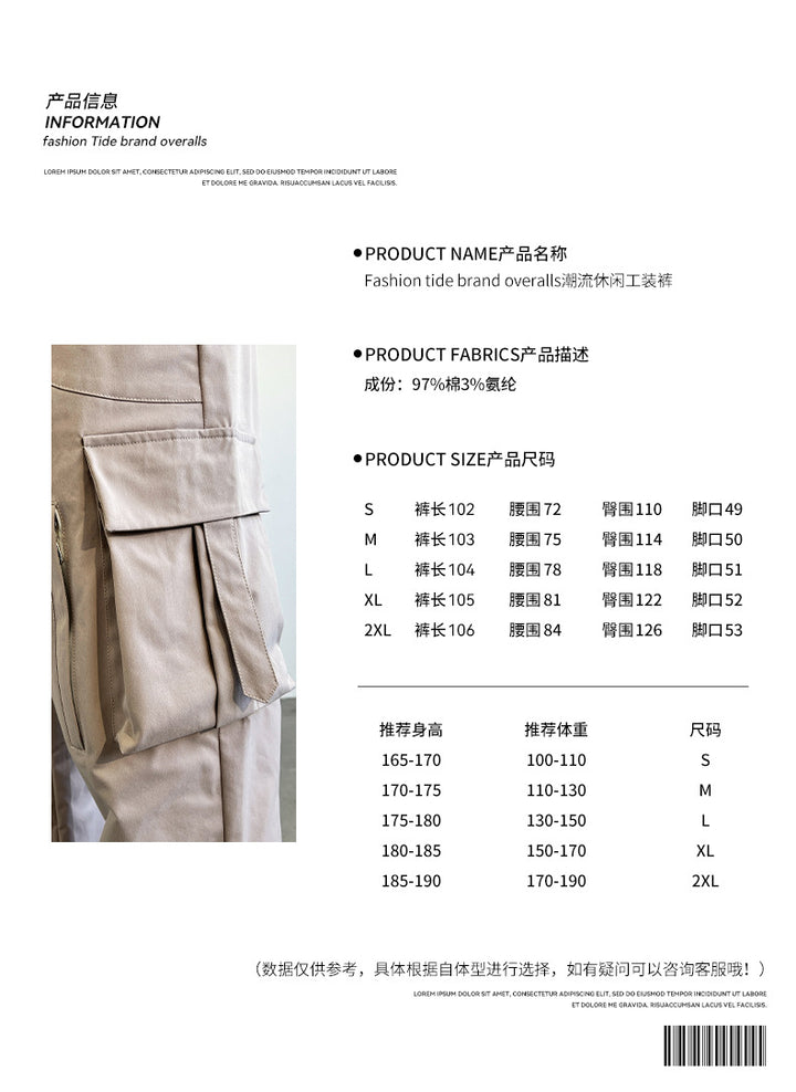Herren Utility-Cargohose mit großvolumigen Klappentaschen, geradem Bein und robustem Twill Drune
