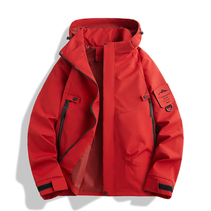 Herren Funktionsjacke mit verstellbarer Kapuze