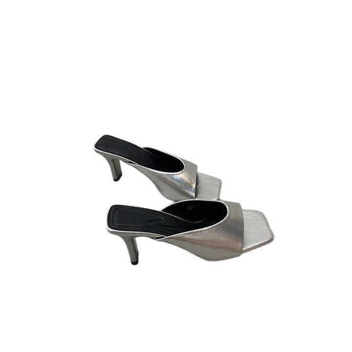 Damen elegante Mules mit geschwungenem Design Drune