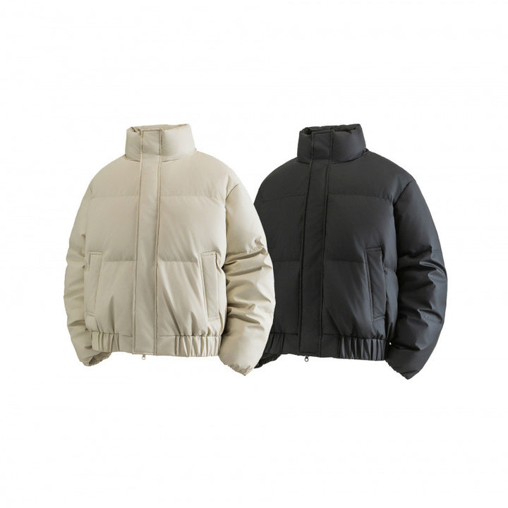 Damen Gekürzte Puff‑Steppjacke mit hohem Stehkragen, elastischem Bund und verdeckter Reißverschlussleiste Drune