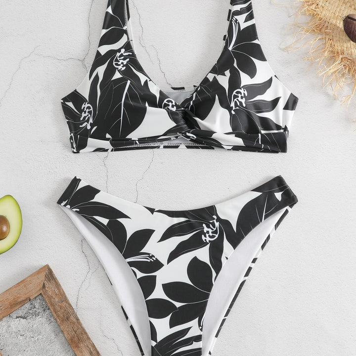 Damen Bikini-Set mit floralen Mustern und sportlichem Schnitt Drune