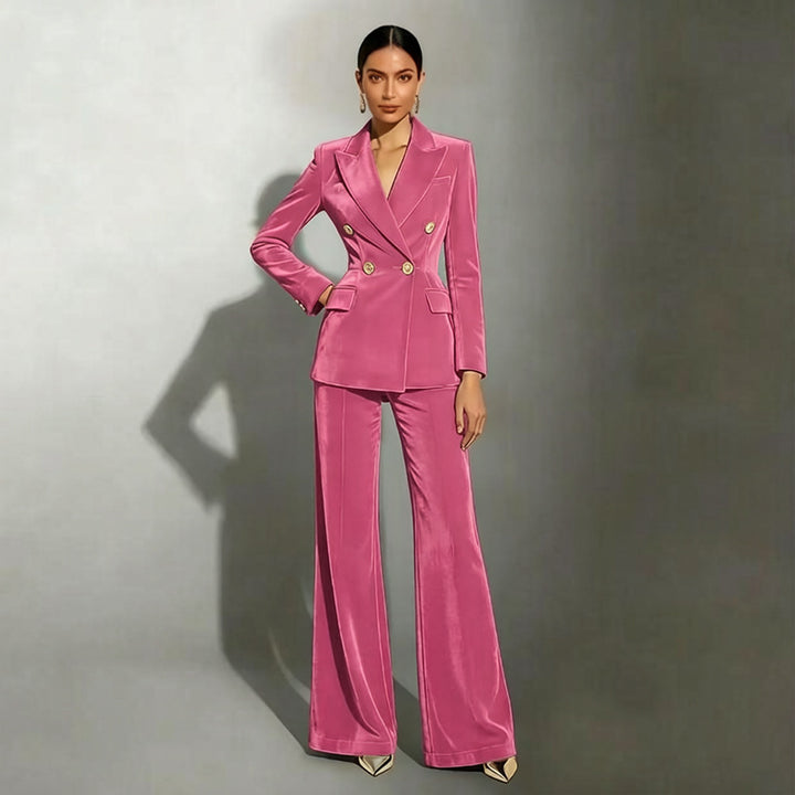 Damen Elegantes und Hochwertiges Samtanzug Drune
