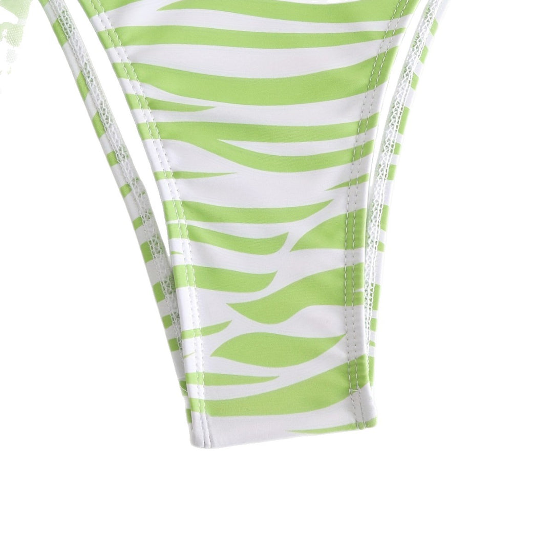 Damen Triangel-Bikini Set mit modischer Wickeltunika Drune