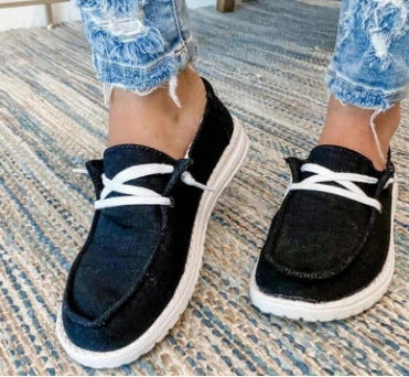 Damen Leichte Slip-On Sneakers aus atmungsaktivem Material mit rutschfester Sohle Drune