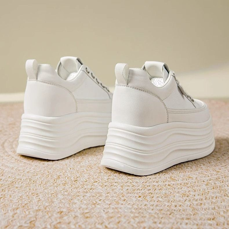 Damen Plateau Sneakers Drune