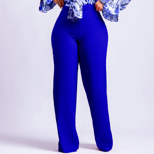 Damen Elegante und figurbetonte High-Waist-Hosen Drune