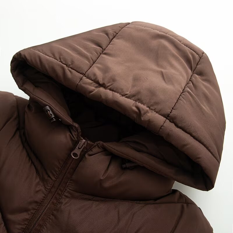 Damen Hybrid-Steppjacke mit Wattierung, Kapuze und elastischen Ärmel-Einsätzen Drune